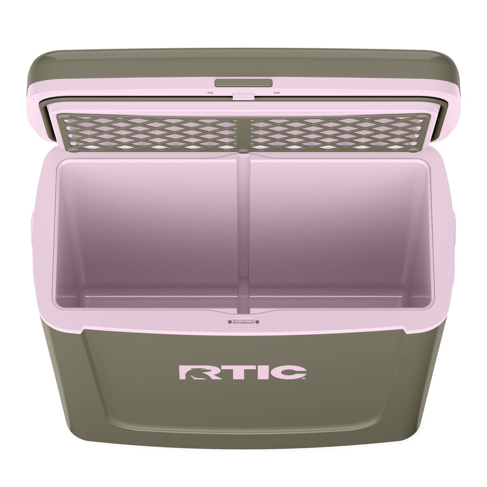16 QT Road Trip Cooler Olive/Pale Pink - Image 5