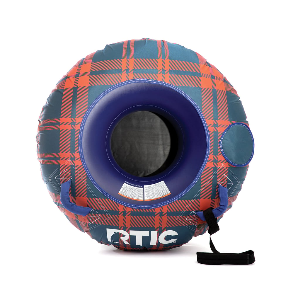 RTIC Tough Snow Tubes Slate Blue/Orange Plaid