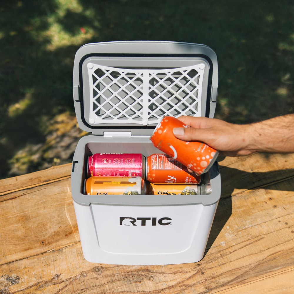 8 QT Road Trip Personal Cooler Dark Grey & Cool Grey - Image 10