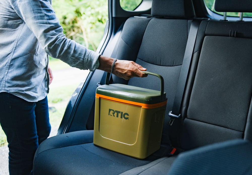 8 QT Road Trip Personal Cooler Dark Grey & Cool Grey - Image 11