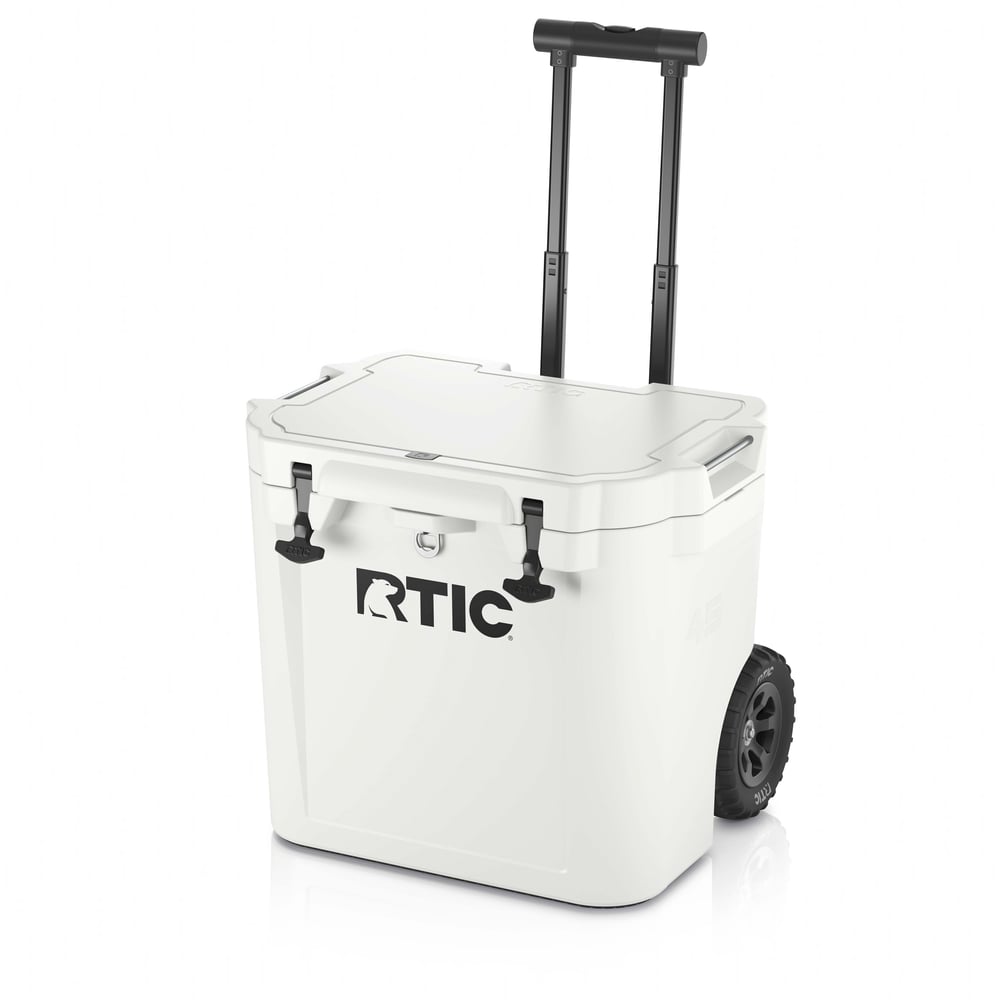 45 QT Ultra-Tough Wheeled Cooler White - Image 11