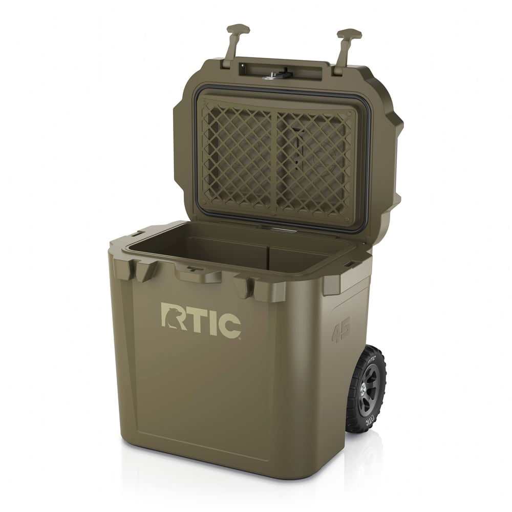 45 QT Ultra-Tough Wheeled Cooler Olive - Image 3