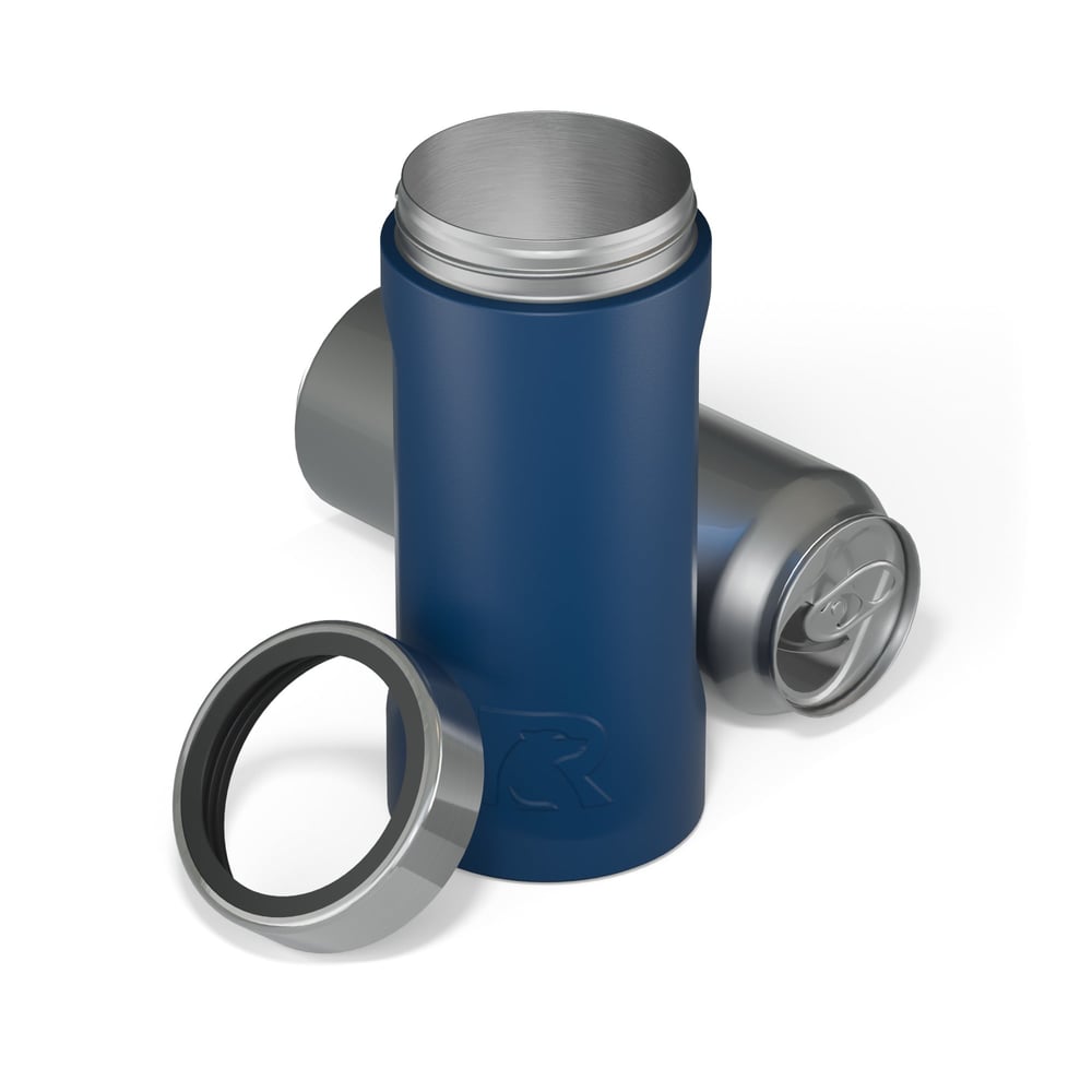 24oz Essential Can Cooler Navy - Image 4