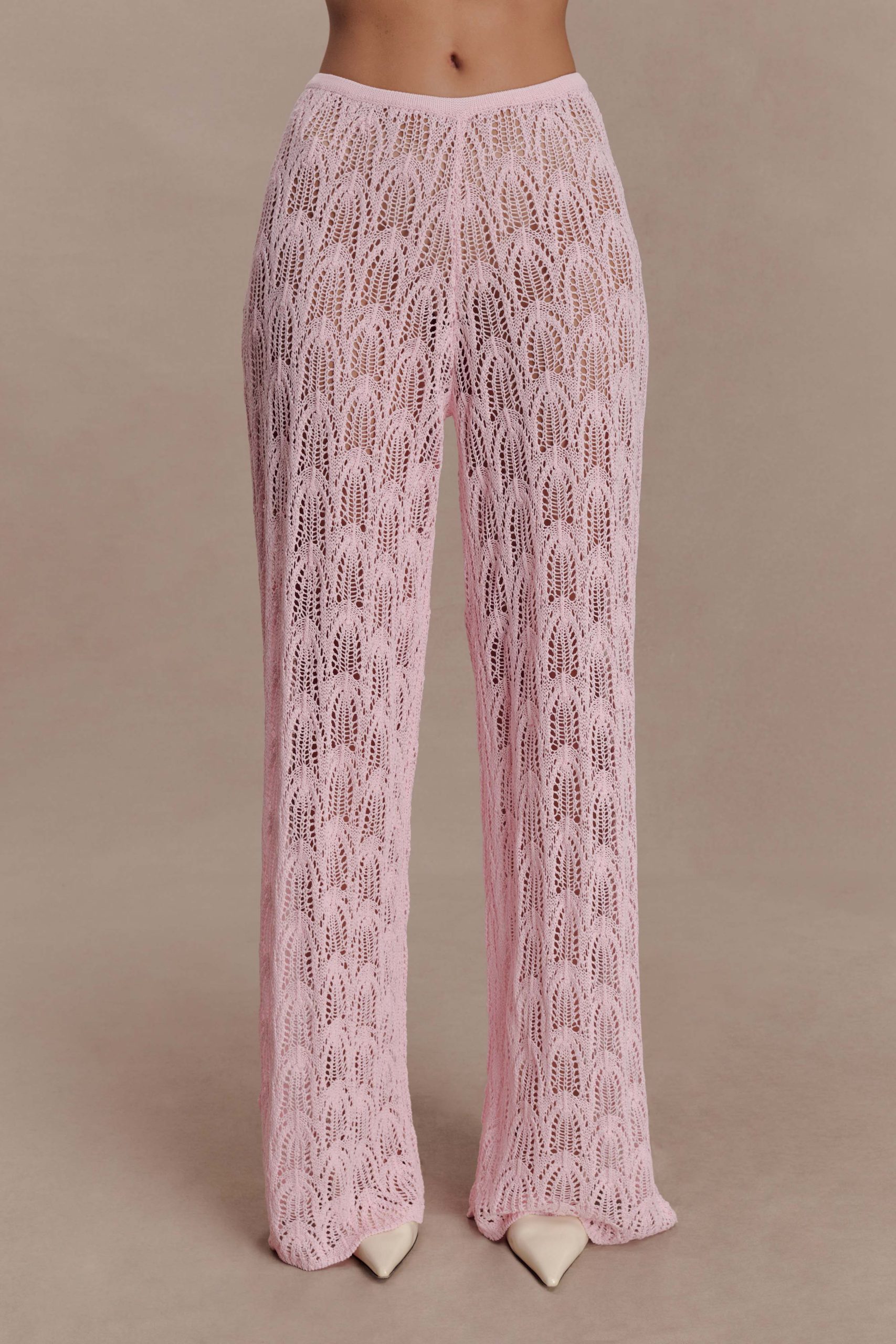 Glinda Crochet Pants - Baby Pink - Image 6
