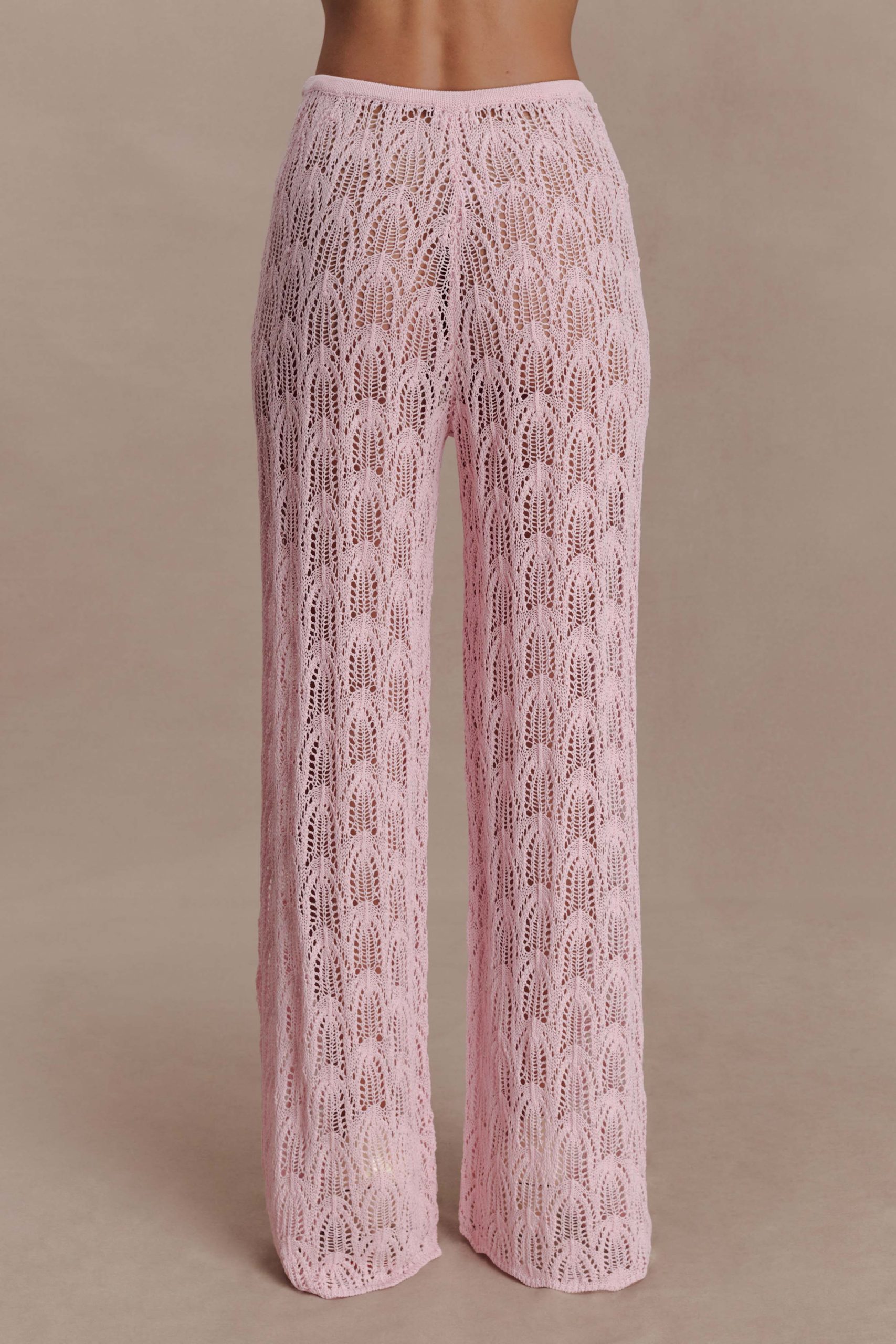 Glinda Crochet Pants - Baby Pink - Image 5