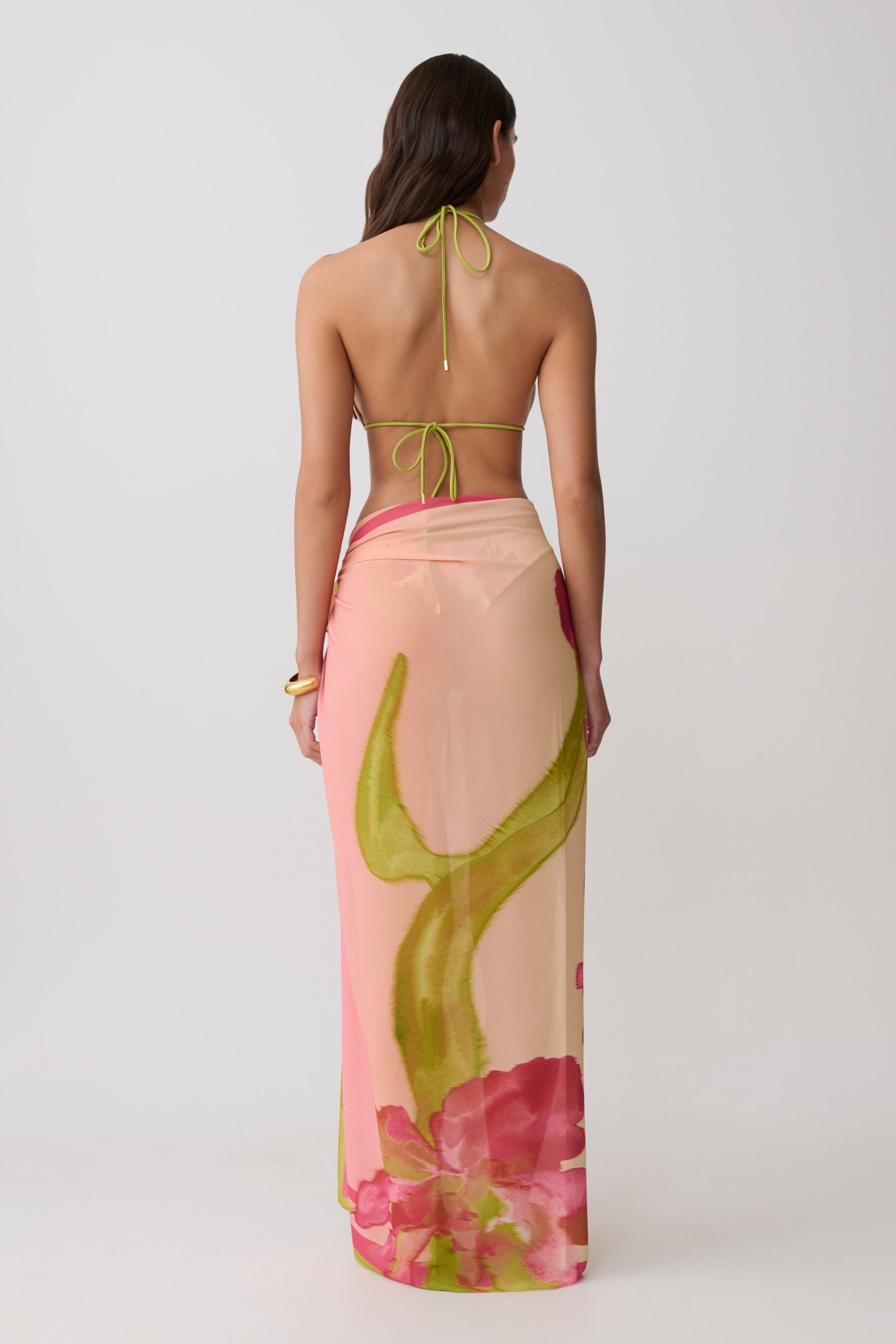 Nena Printed Sarong - Camillea Flower Print - Image 2